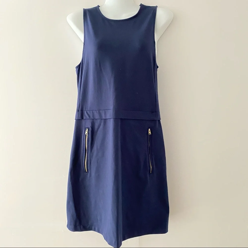 Cynthia Rowley navy blue shift dress dark academia 🫡 - Picture 1 of 7